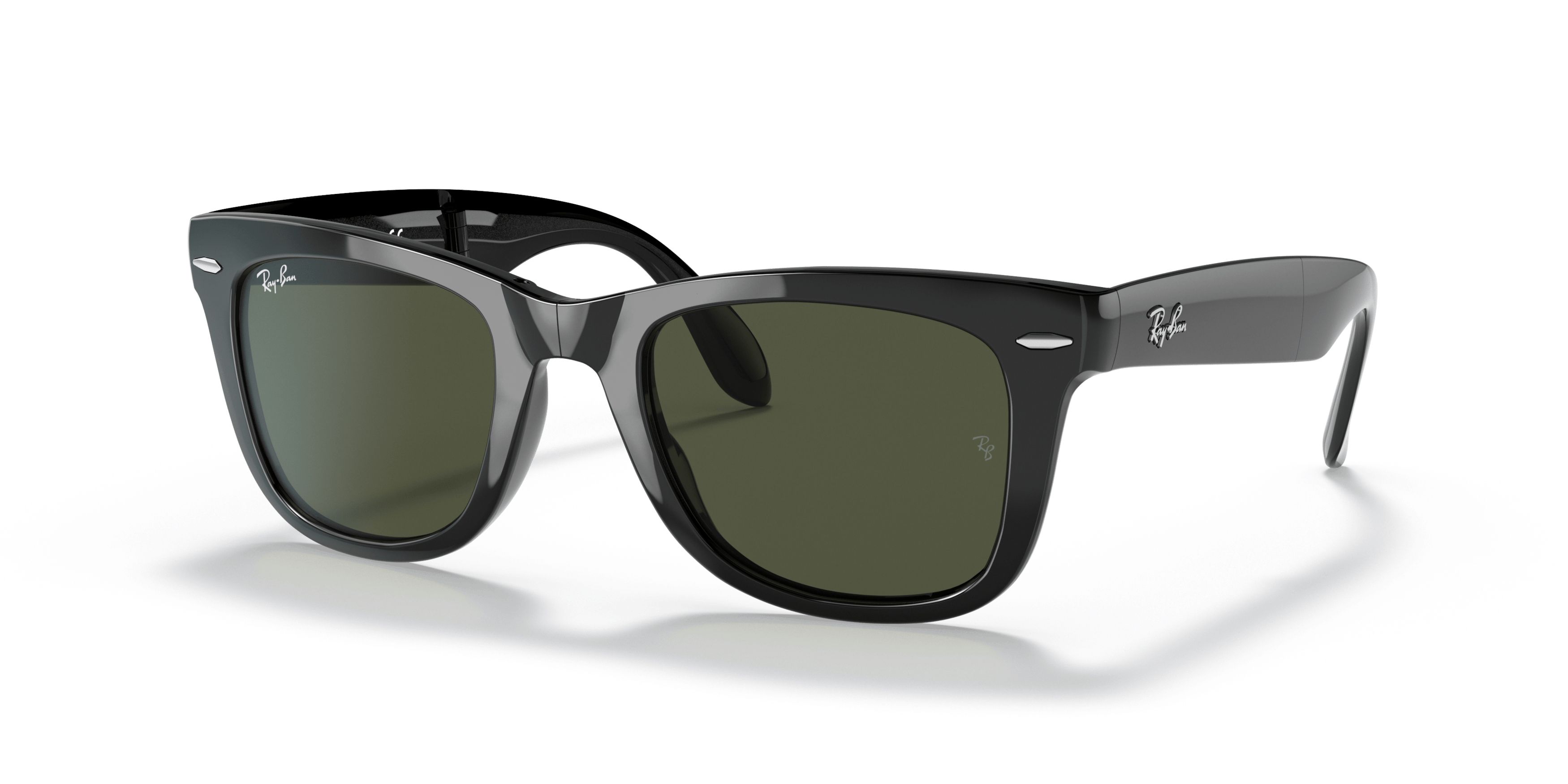 Ray-Ban RB4105 601 Folding Wayfarer tre quarti