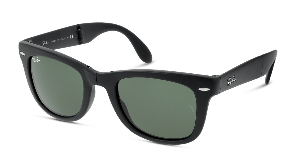 Ray-Ban RB4105 601S Folding Wayfarer tre quarti